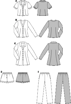 Burda 6742 Misses Sleepwear Sewing Pattern -Jaycotts Shop 6742 M