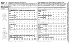 Simplicity Pattern 8013 Misses' Vintage 1970s Dresses -Jaycotts Shop 8013 env back