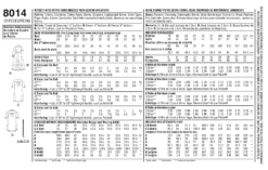 Simplicity Pattern 8014 Vintage Shirt Dress -Jaycotts Shop 8014 env back