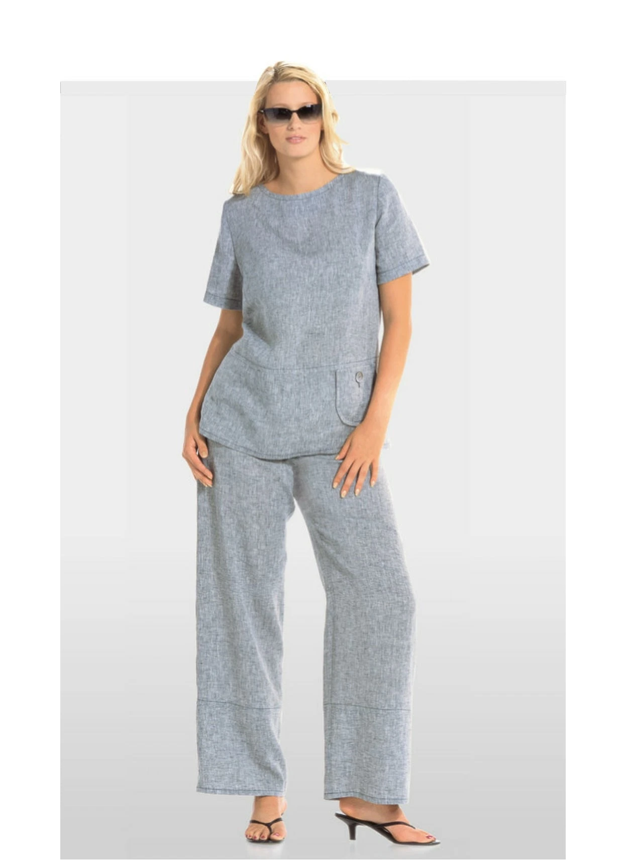Burda 8108 Top And Wide-leg Trousers Pattern 1 Burda 8108 Top And Wide-leg Trousers Pattern