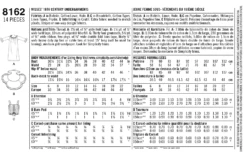 Simplicity Pattern 8162 18th Century Undergarments Pattern -Jaycotts Shop 8162 env back