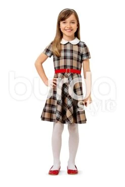 Burda 9379 Girl's Dress Pattern -Jaycotts Shop 9379 B Vari 051