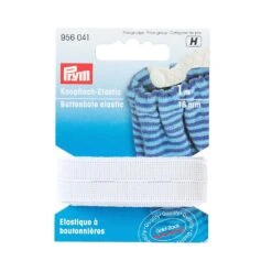 Prym Buttonhole Elastic Smooth - White