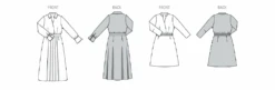 Burda Style Pattern 5767 Misses' Dress -Jaycotts Shop B5767 line art