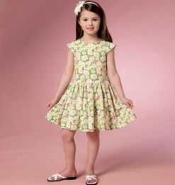 Butterick 6201 Children's/Girls' Dress Pattern -Jaycotts Shop B6201 full 2