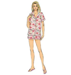 Butterick 6296 Ladies Pyjamas Pattern -Jaycotts Shop B6296 full 2