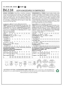 Butterick B6338 Curved-Hem Corsets And Skirts Pattern -Jaycotts Shop B6338 1