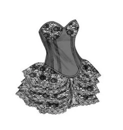 Butterick B6338 Curved-Hem Corsets And Skirts Pattern -Jaycotts Shop B6338 full 6