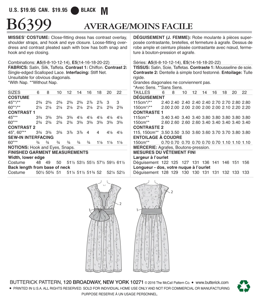 Butterick 6399 Women's 1920's Flapper Dress Pattern 5 Butterick 6399 Women's 1920's Flapper Dress Pattern - Image 5