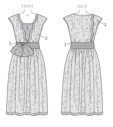 Butterick 6399 Women's 1920's Flapper Dress Pattern 6 Butterick 6399 Women's 1920's Flapper Dress Pattern - Image 6
