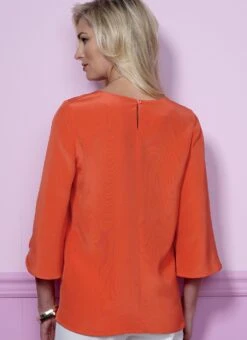 Butterick 6456 Misses' Tulip Or Ruffle Sleeve Tops Pattern -Jaycotts Shop B6456 05