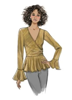 Butterick 6628 Misses' Top Pattern -Jaycotts Shop B6628 02