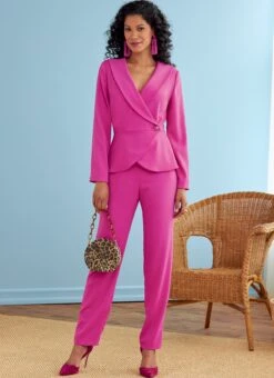 Butterick 6739 Jacket, Dress, Top, Skirt And Trousers Pattern