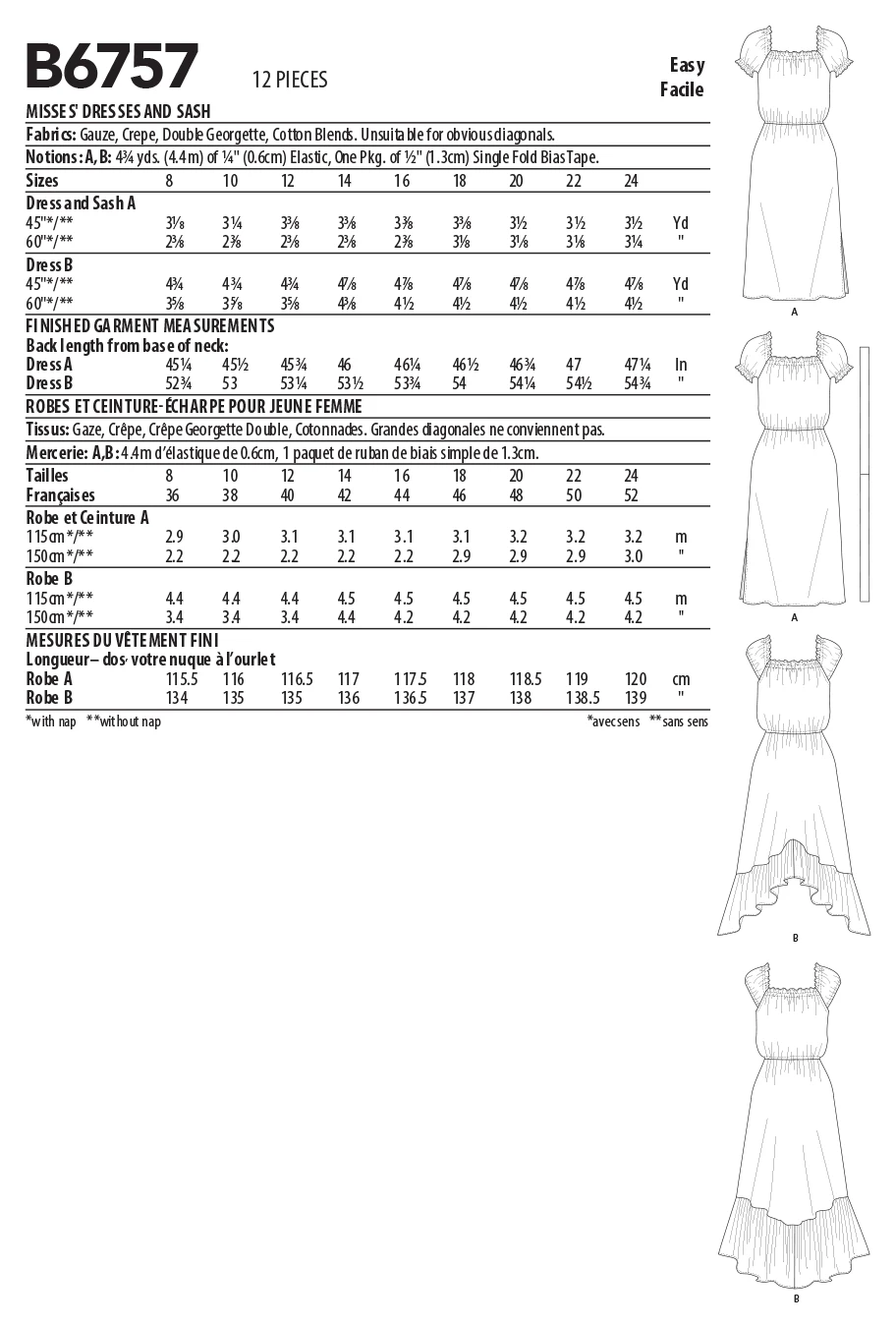 Butterick Sewing Pattern 6757 Misses' Dress 8 Butterick Sewing Pattern 6757 Misses' Dress - Image 8