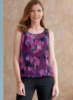 Butterick 6797 Misses' And Petite Scoop-neck Tops Pattern -Jaycotts Shop B6797 02