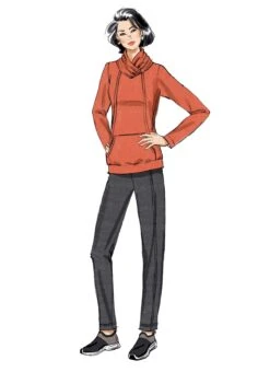 Butterick 6858 Misses' Knit Dress, Tops, Skirt And Pants Pattern -Jaycotts Shop B6858 product hires 03