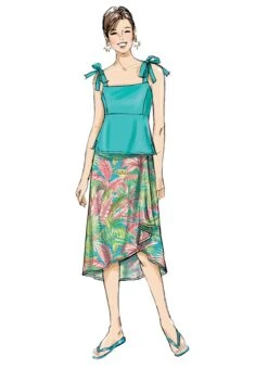 Butterick 6879 Mother And Daughter Tops And Skirts Pattern -Jaycotts Shop B6879 product hires 02