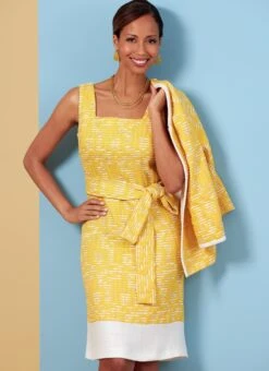 Butterick 6882 Jacket, Dress, Top, Pants And Sash Sewing Pattern -Jaycotts Shop B6882 product hires 06