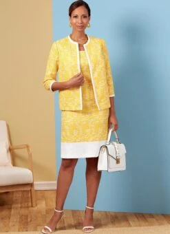 Butterick 6882 Jacket, Dress, Top, Pants And Sash Sewing Pattern