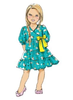 Butterick 6887 Children's Dress Sewing Pattern -Jaycotts Shop B6887 product hires 03