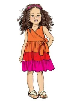 Butterick 6887 Children's Dress Sewing Pattern -Jaycotts Shop B6887 product hires 04