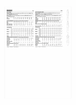 Butterick Sewing Pattern 6892 Misses' Dress -Jaycotts Shop B6892 envelope back