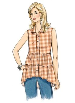 Butterick Sewing Pattern 6897 Misses' Top -Jaycotts Shop B6897 product hires 02