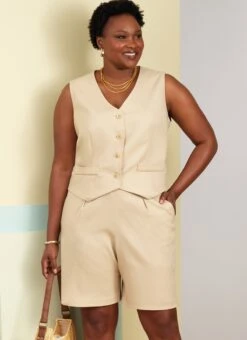 Butterick Sewing Pattern 6902 Women's Waistcoat, Pants And Shorts 9 Butterick Sewing Pattern 6902 Women's Waistcoat, Pants And Shorts -Jaycotts Shop B6902 product hires 01