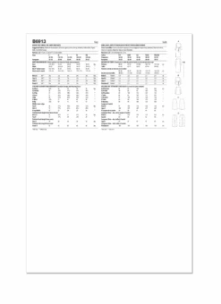 Butterick Sewing Pattern 6913 Knit Dress, Top, Skirt And Pants 10 Butterick Sewing Pattern 6913 Knit Dress, Top, Skirt And Pants -Jaycotts Shop B6913 envelope back