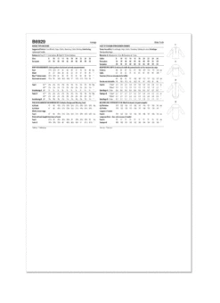 Butterick Sewing Pattern B6929 Misses’ Top And Tunic -Jaycotts Shop B6929 envelope back