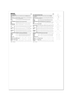 Butterick Sewing Pattern B6932 Misses’ Top And Pants -Jaycotts Shop B6932 envelope back