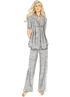 Butterick Sewing Pattern 6945 Knit Lounge Top, Dress And Pants -Jaycotts Shop B6945 product hires 02
