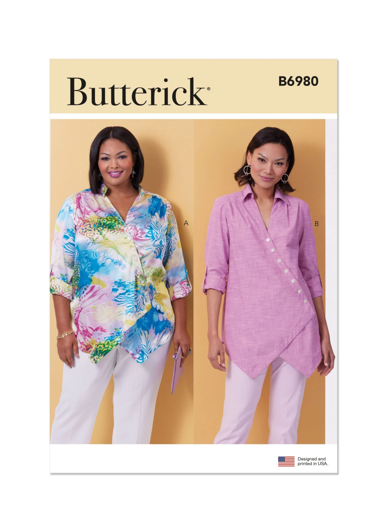 Butterick Sewing Pattern B6980 Misses' And Women's Shirt 2 Butterick Sewing Pattern B6980 Misses' And Women's Shirt - Image 2