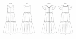 Butterick Sewing Pattern B6983 Misses' Dresses -Jaycotts Shop B6983 line art