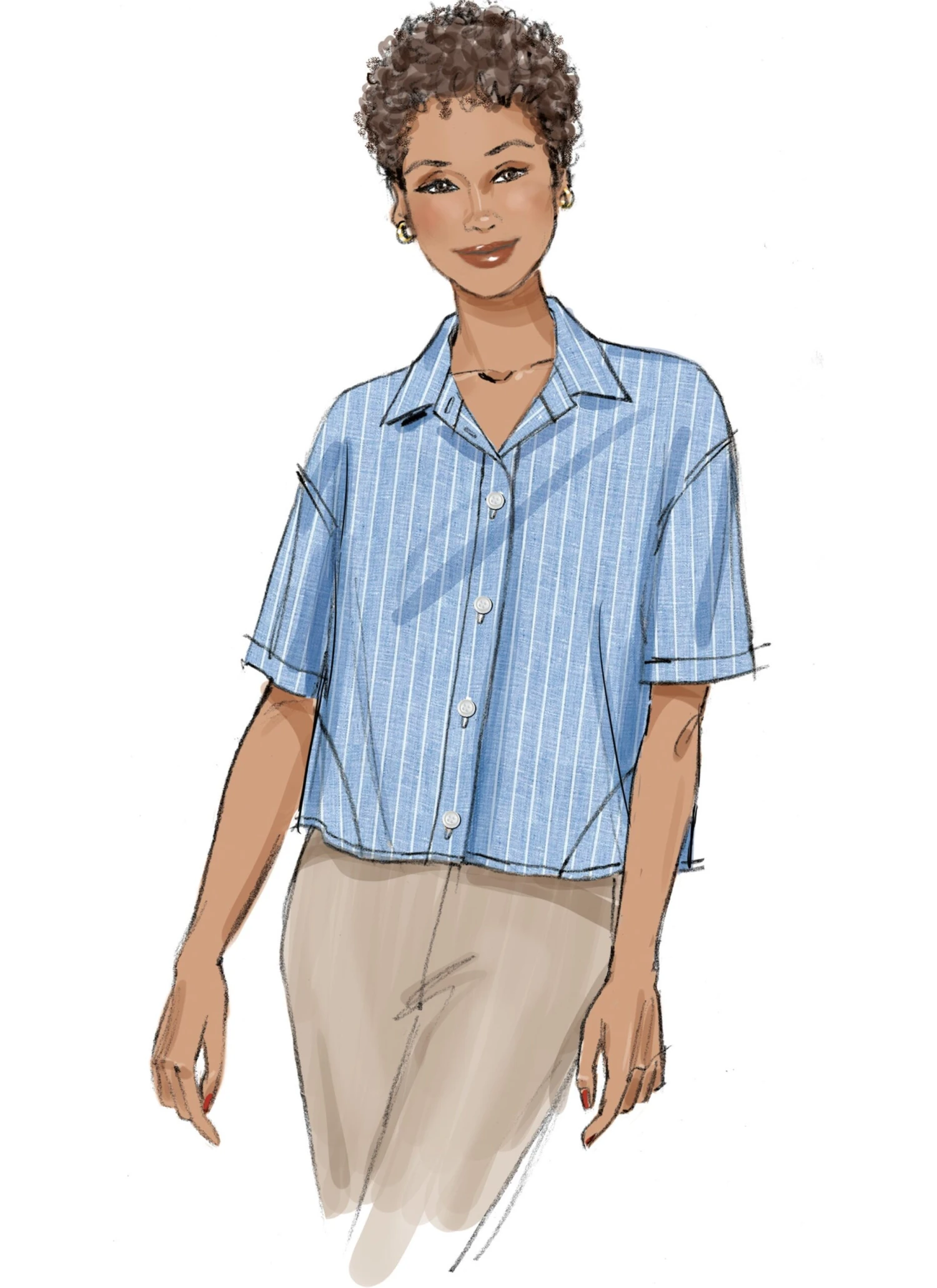 Butterick Sewing Pattern B7011 Misses' Shirts 5 Butterick Sewing Pattern B7011 Misses' Shirts - Image 5