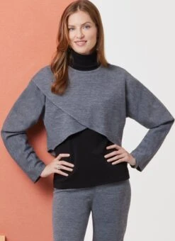 Butterick Sewing Pattern B7013 Misses' Knit Tops, Skirt, And Pants -Jaycotts Shop B7013 04