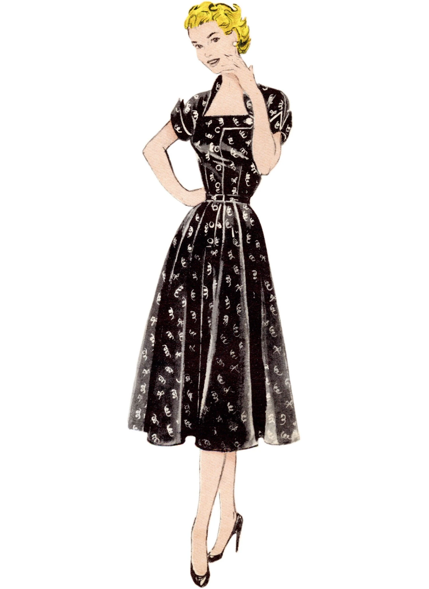 Butterick Sewing Pattern B7019 Misses' 50's Dress 3 Butterick Sewing Pattern B7019 Misses' 50's Dress - Image 3