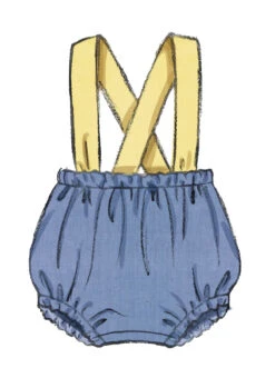 Butterick Sewing Pattern 7031 Babies' Rompers And Bow Tie -Jaycotts Shop B7031 03