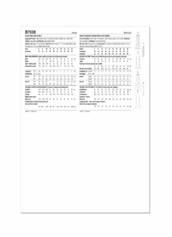 Butterick Sewing Pattern B7038 Midi Length Fit And Flare Dress -Jaycotts Shop B7038 envelope back