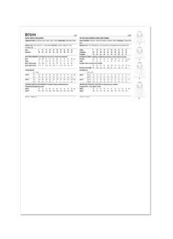 Butterick Sewing Pattern B7044 Flared Skirts -Jaycotts Shop B7044 envelope back