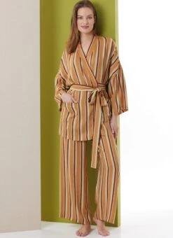 Butterick Sewing Pattern B7047 Misses' Robe And Pants Sleepwear