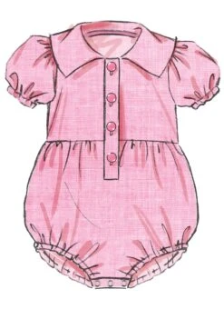 Butterick Sewing Pattern B7048 Babies' Rompers -Jaycotts Shop B7048 03