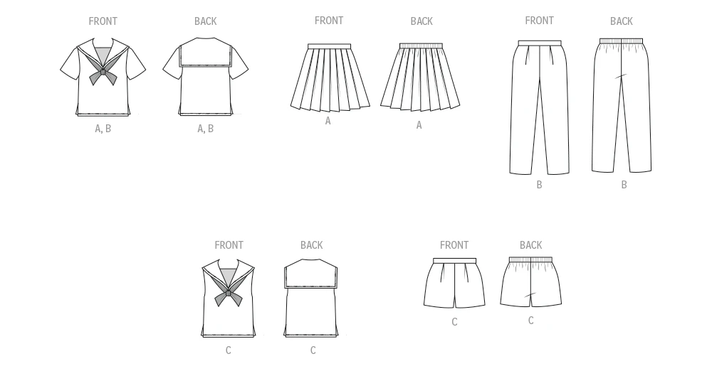 Butterick Sewing Pattern B7054 1960's' Children's Sportswear Coordinates 3 Butterick Sewing Pattern B7054 1960's' Children's Sportswear Coordinates - Image 3