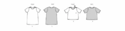 Burda Style Pattern 9229 Children's Dress And Shirt -Jaycotts Shop B9229 line art