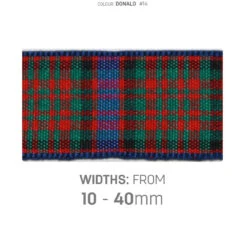 Berisfords MacDonald Tartan Ribbon 5 Berisfords MacDonald Tartan Ribbon -Jaycotts Shop BERISFORDS TARTAN RIBBON 14B