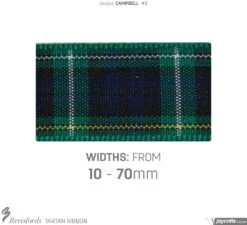 Berisfords Campbell Tartan Ribbon -Jaycotts Shop BERISFORDS TARTAN RIBBON 2B