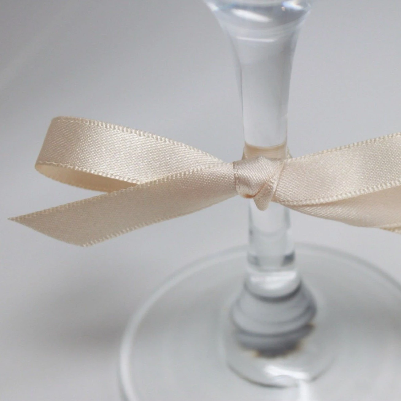 Berisfords Satin Ribbon, Cream 2 Berisfords Satin Ribbon, Cream - Image 2