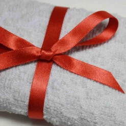 Berisfords Satin Ribbon 10mm Wide, Rust Colour | 20m Roll