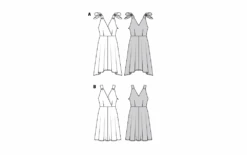 Burda Style Sewing Pattern 5899 Misses' Dress -Jaycotts Shop BUR5899 line art
