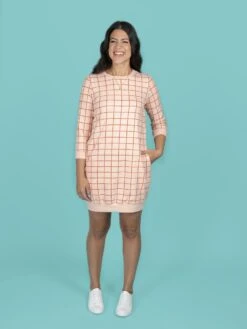 Tilly And The Buttons Billie Sweatshirt And Dress Pattern -Jaycotts Shop Billie sweater dress 1